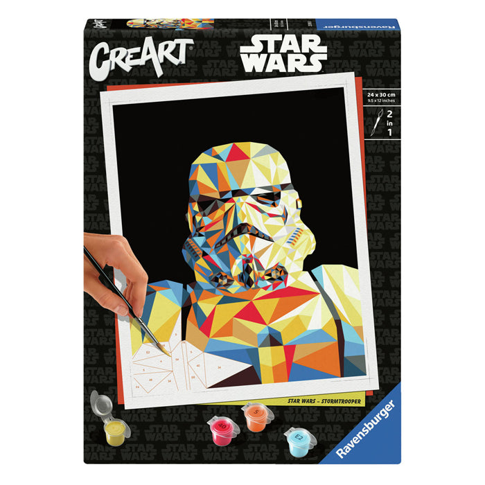 Ravensburger - creart schilderen op nummer - star wars - stormtrooper