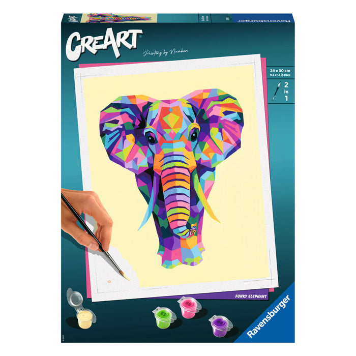 Ravensburger Schilderen Op Nummer - Schilderen Op Nummer creart schilderen op nummer - elephant