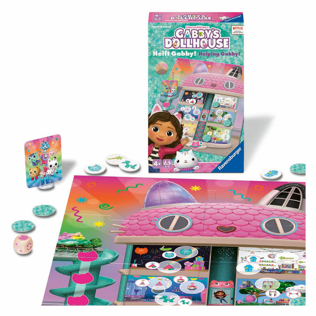 Ravensburger gabby's dollhouse - tidy with gabby