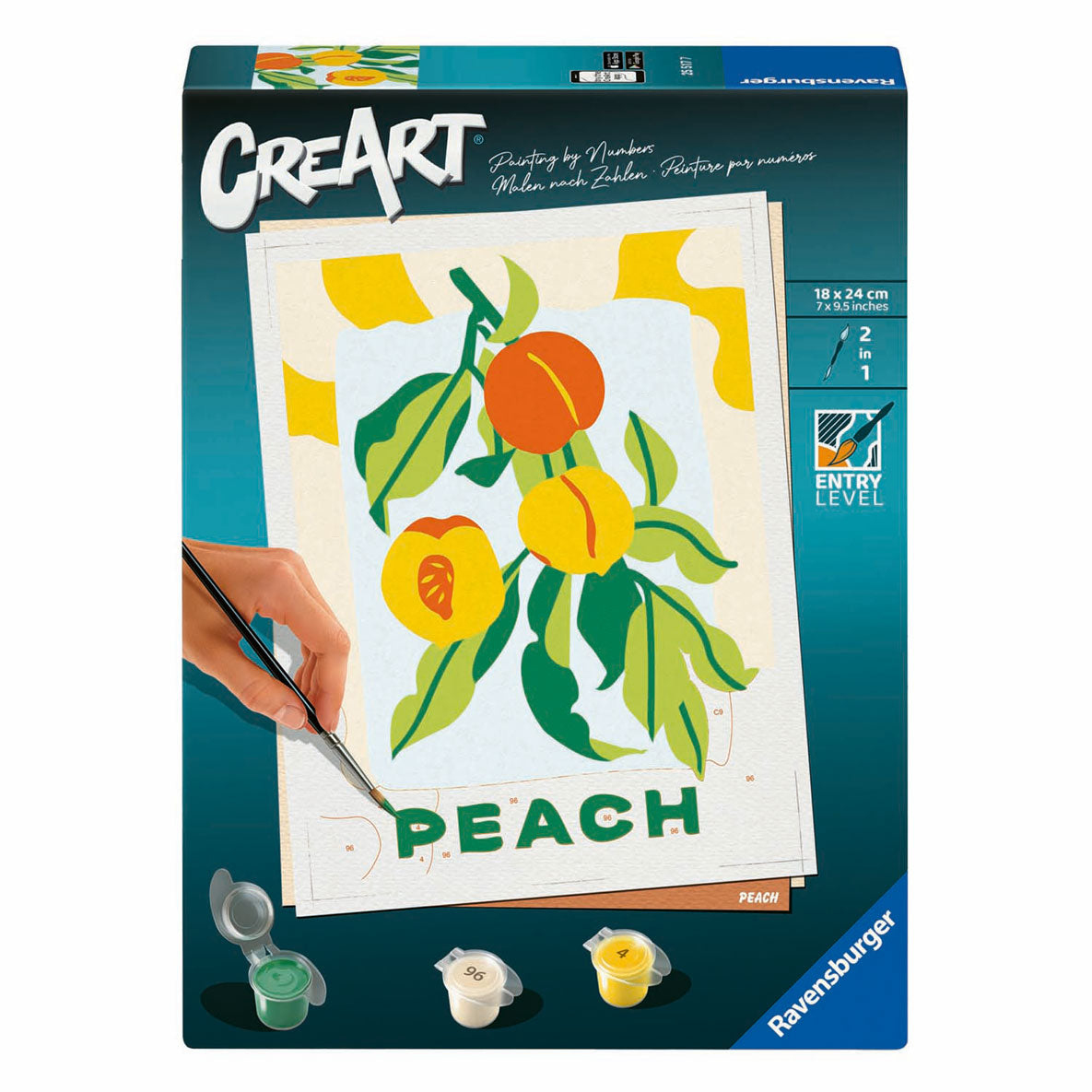 Ravensburger creart schilderen op nummer - perzik