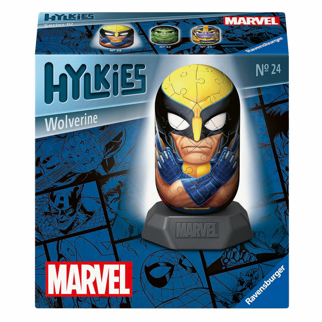 Ravensburger 3d puzzel hylkies marvel wolverine, 54st.