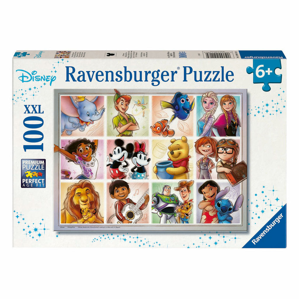 Ravensburger - legpuzzel xxl disney karakters 100st.