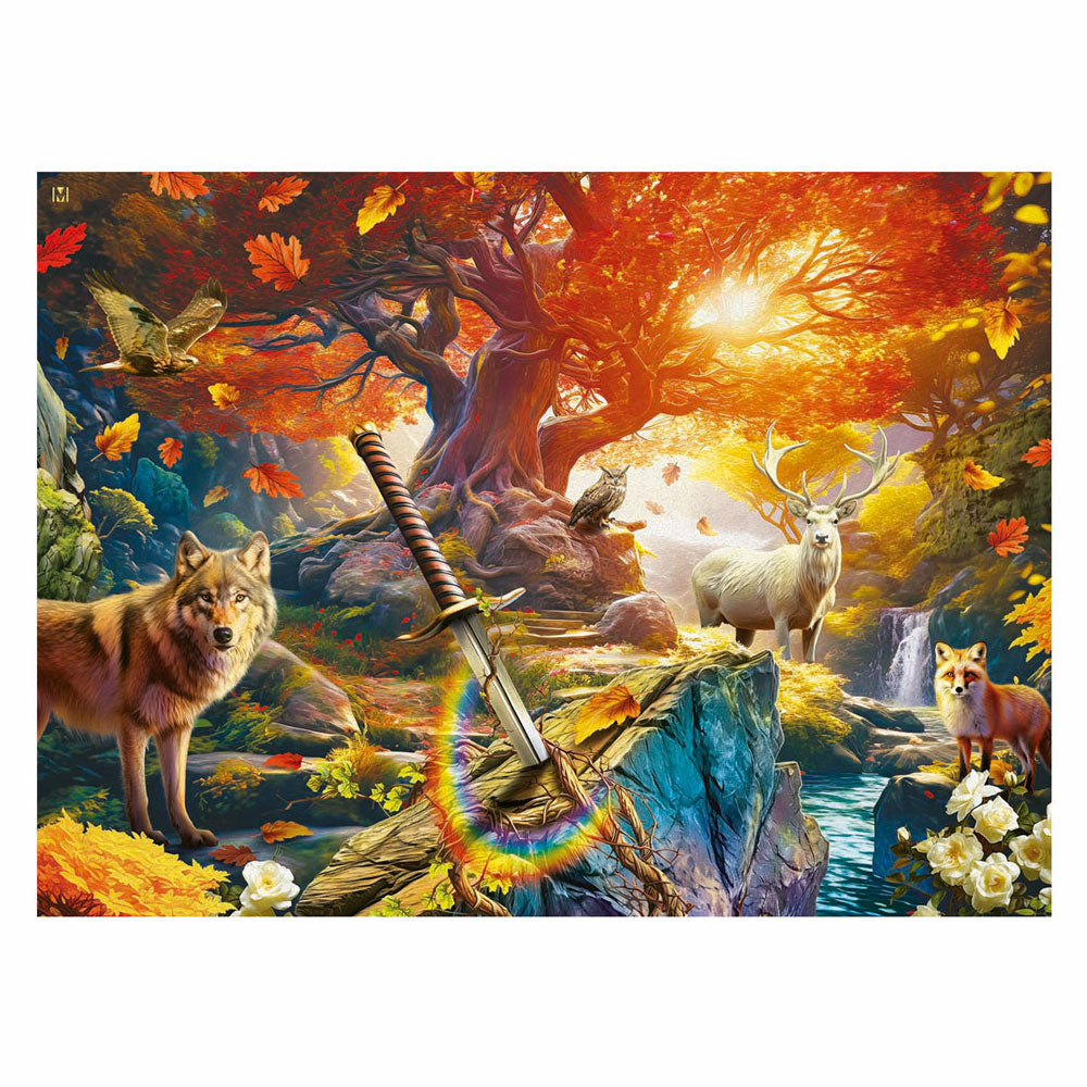 Ravensburger - het bos van excalibur - legpuzzel - 500 stukjes