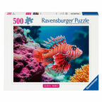 Ravensburger legpuzzel colorful animals rode koraalduivel, 500st.