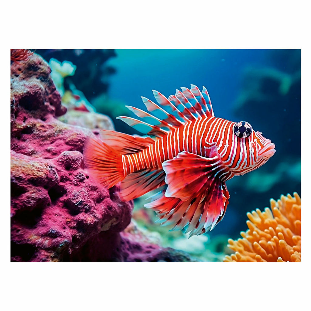 / Sans Marque - / Sans Marque legpuzzel colorful animals rode koraalduivel 500st.