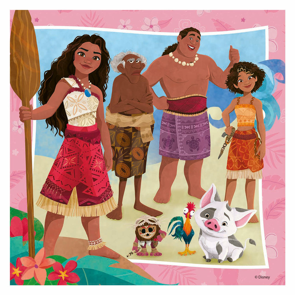 Ravensburger puzzel vaiana 2 op naar nieuwe avonturen! - legpuzzel - 3x49 stukjes