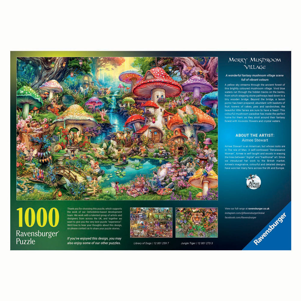 Ravensburger - legpuzzel merry mushroom village 1000st.