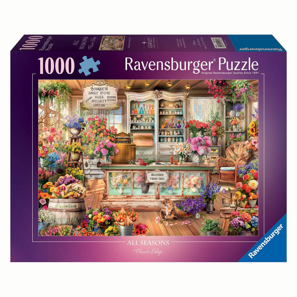 Ravensburger - legpuzzel all seasons flowershop 1000st.