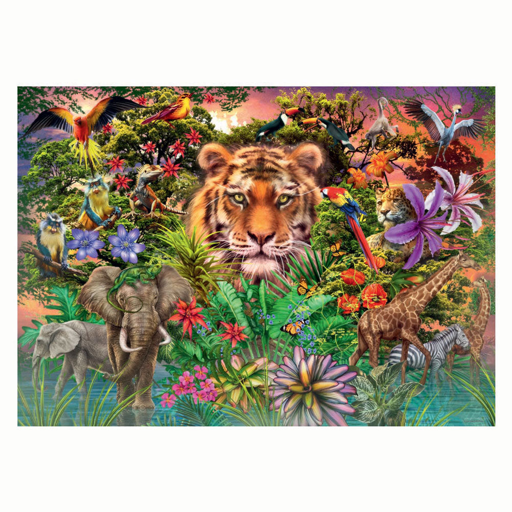 Ravensburger - legpuzzel jungle tiger 1000st.