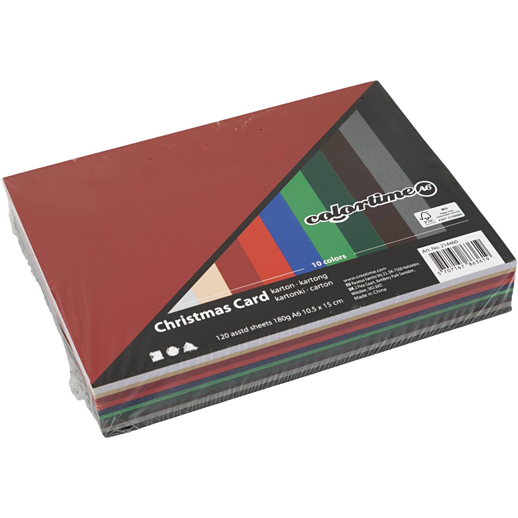 Colortime - Colortime Https://www.cchobby.nl/kerst-karton-a6-vel-105x148-mm-180-gr-diverse-kleuren-120-div-vellen-1-doos