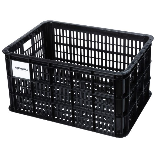 Caisse à vélo Basil L - grande - 40 litres - noire