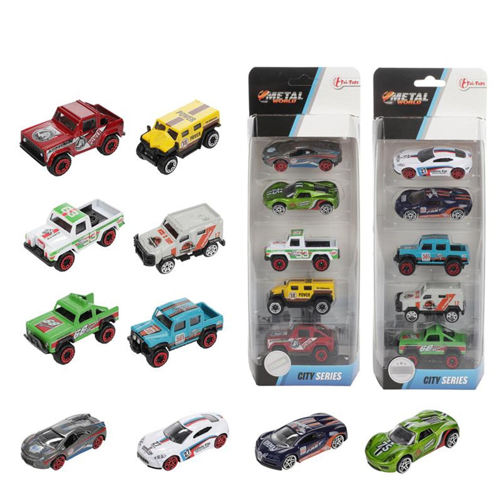 Toi-Toys - Toi-Toys Toi toys race/rally auto set 5-delig