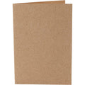 Kaarten, afmeting kaart 10,5x15 cm, 220 gr, naturel, 10 stuk 1 doos