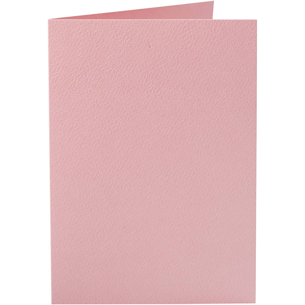 Kaarten, afmeting kaart 10,5x15 cm, 220 gr, roze, 10 stuk 1 doos