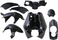 Edge plaatset 8-delig voor peugeot ludix - zwart metallic