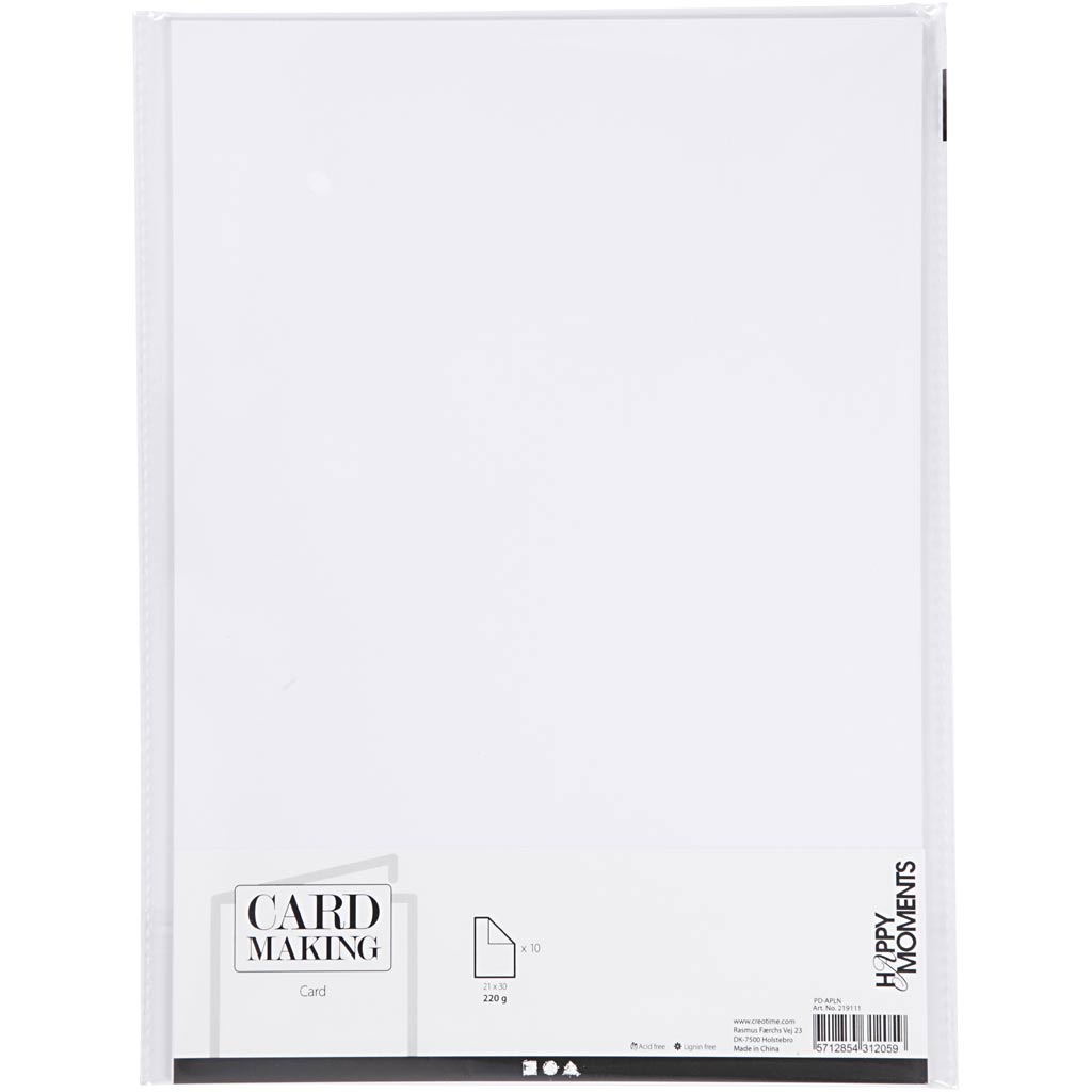Creativ Company - Creativ Company Https://www.cchobby.nl/karton-a4-vel-210x297-mm-220-gr-wit-10-vel-1-doos