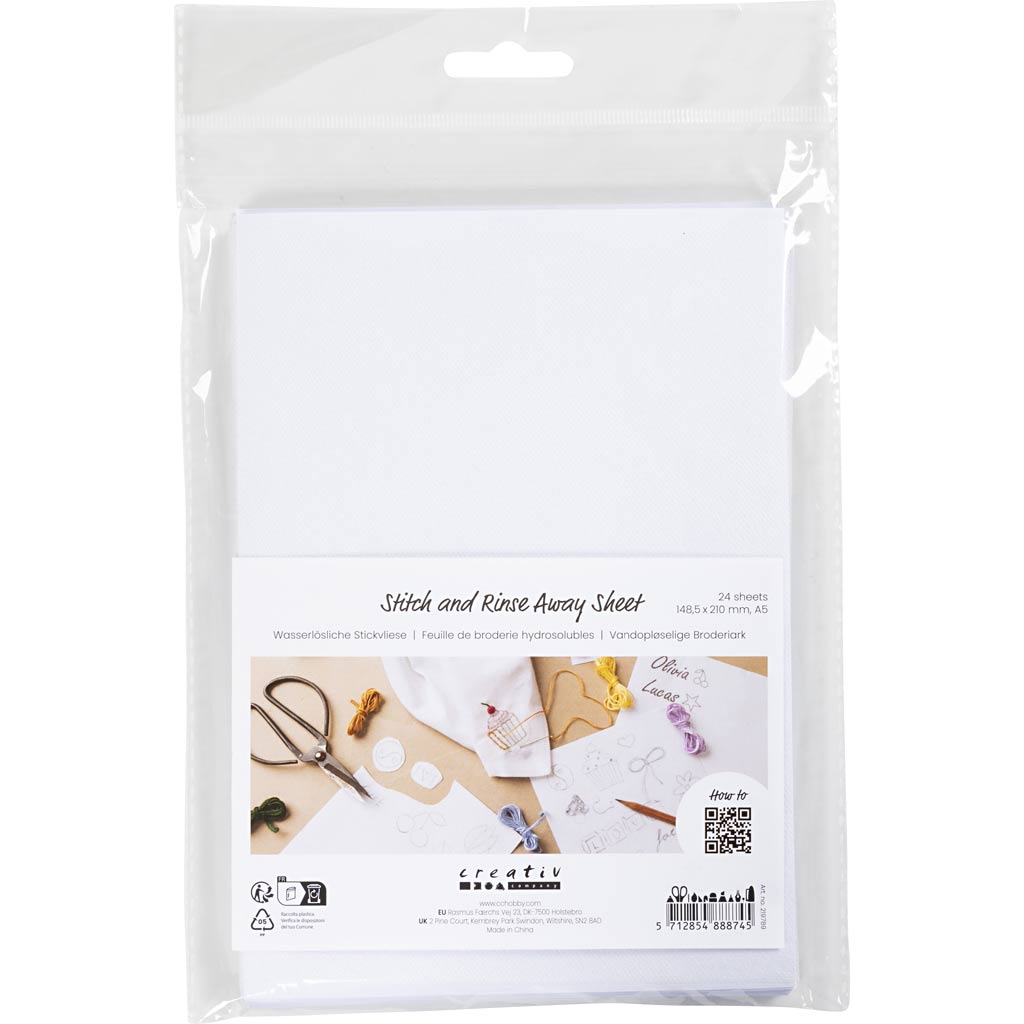 Https: www.cchobby.nl wateroplosbare-borduurvellen-a5-vel-148-5x210-mm-wit-24-vel-1-doos