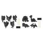 Grafix scratch set magneten dinosaurus, 10st.