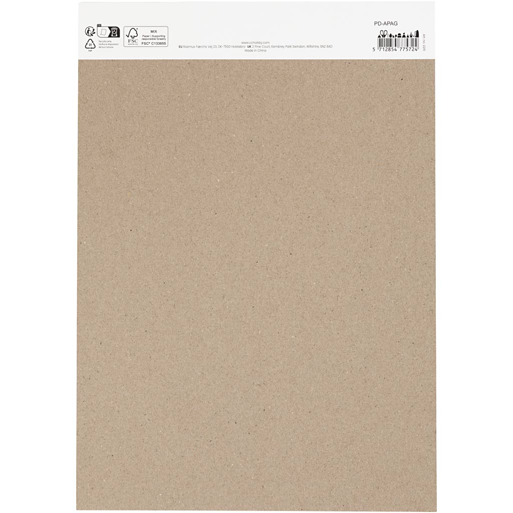 Creativ company cc aquarelpapier a4 zwart 230g 15 vel