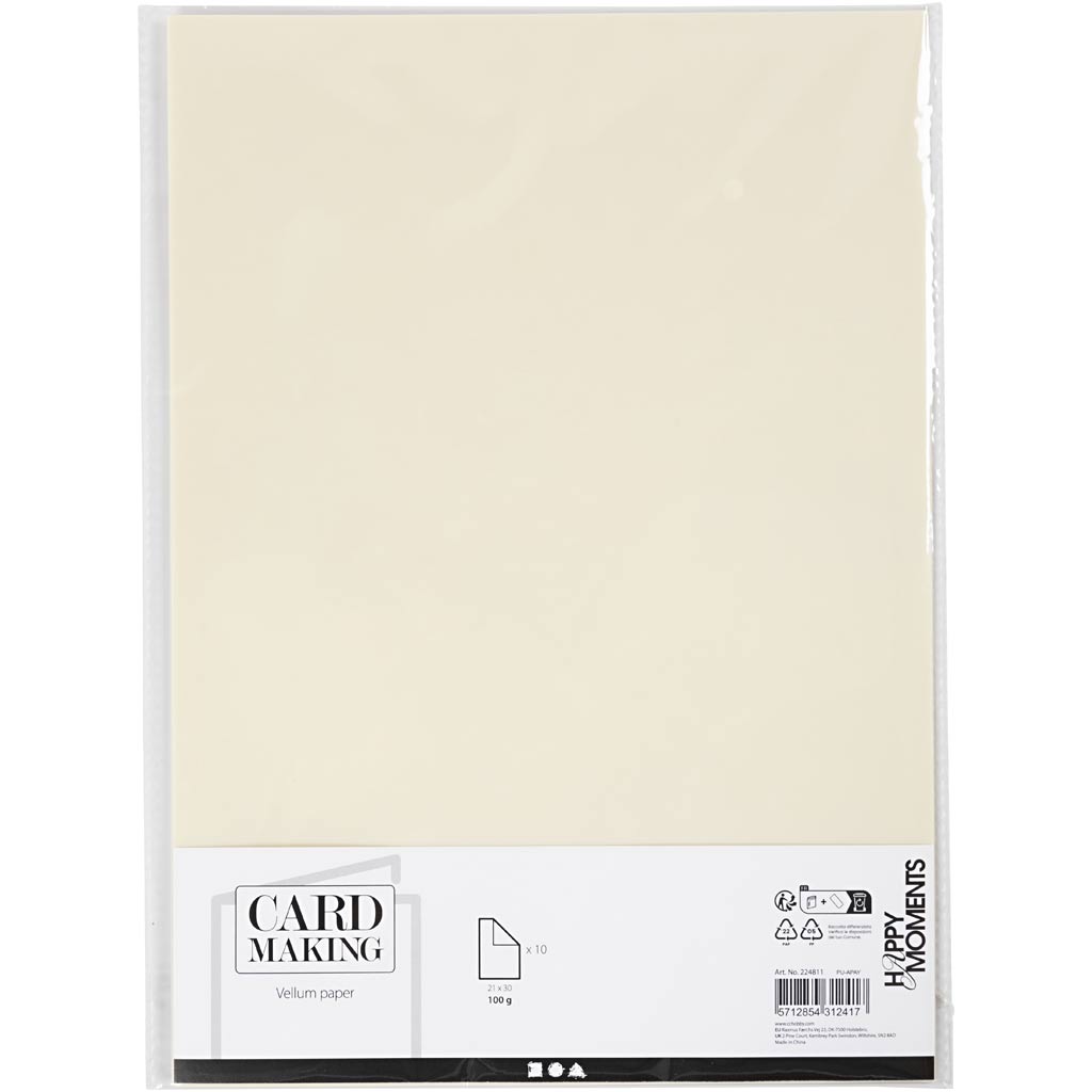 Creativ Company - Creativ Company Https://www.cchobby.nl/vellumpapier-a4-vel-210x297-mm-100-gr-off-white-10-vel-1-doos