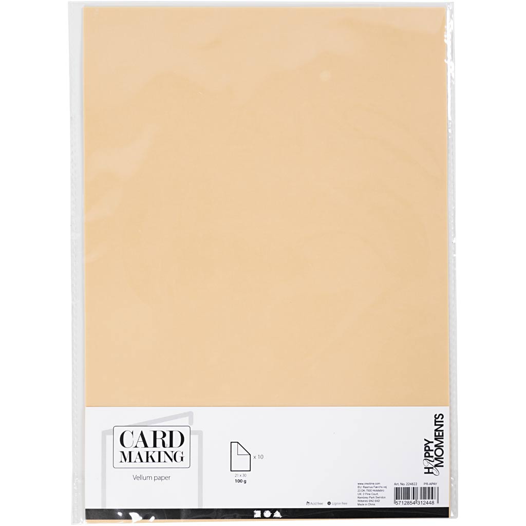 Creativ Company - Creativ Company Https://www.cchobby.nl/vellumpapier-a4-vel-210x297-mm-100-gr-naturel-10-vel-1-doos