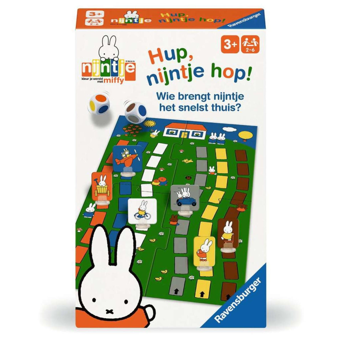 Ravensburger - hup nijntje hop kleurendobbelspel