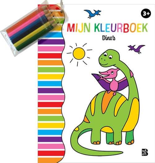 De Ballon - De Ballon Kleurboek met potloodjes - dinosaurussen