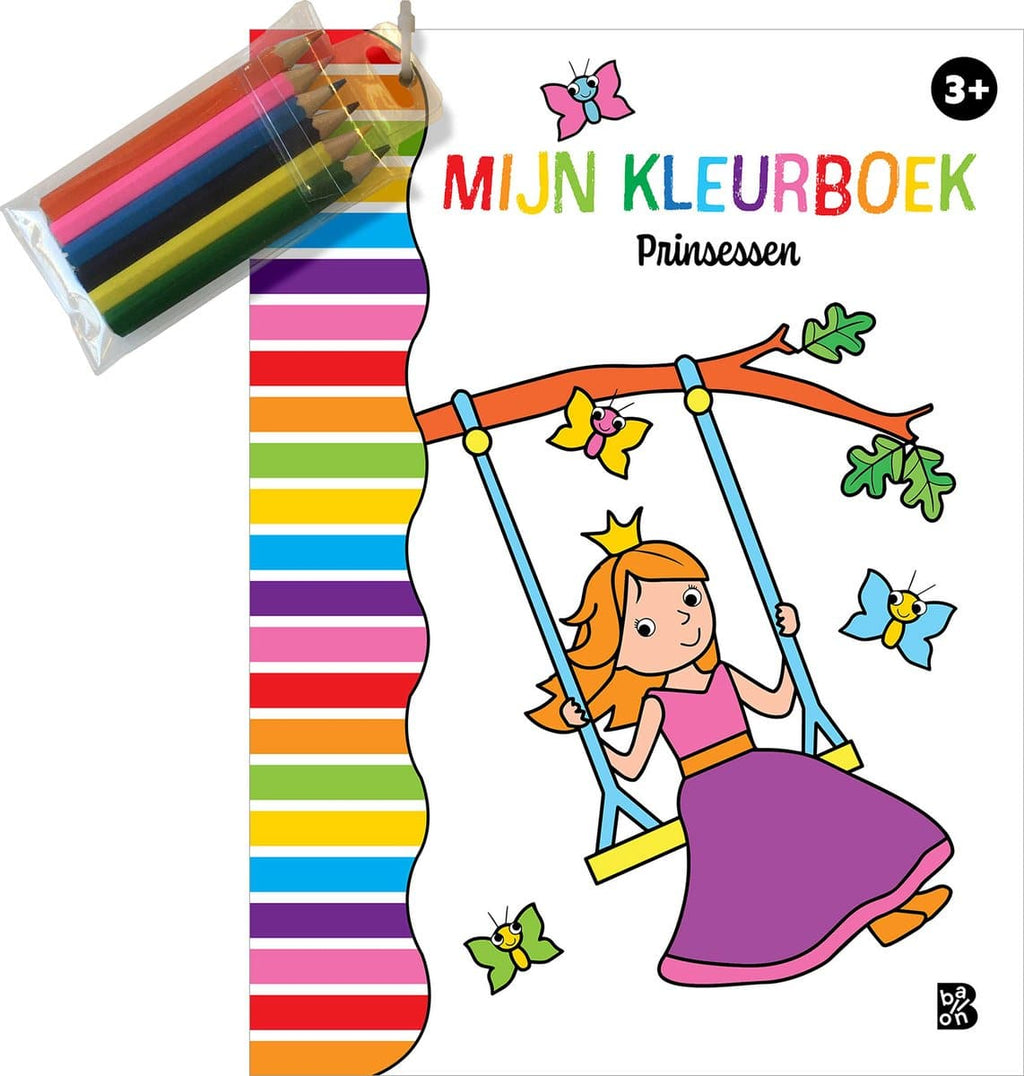 De Ballon - De Ballon Kleurboek met kleurpotloodjes - prinsessen