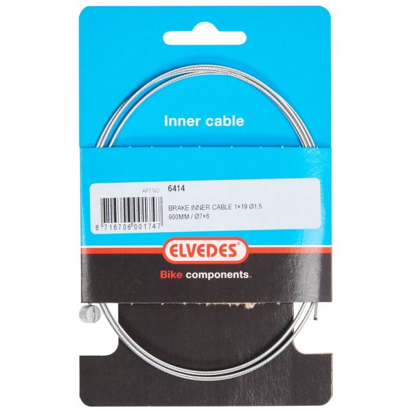 Elvedes Cable Systems- Cable SystemsRem binnenkabel elvedes 900mm 1 ×19 draads verzinkt ø15mm met t-nippel ø7 × 6mm