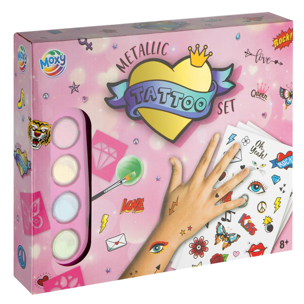 Moxy - Moxy Metallic tattoo set incl. stencils