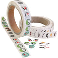Sticker ogen, ogen snor, d 17 mm, 2000 stuk 1 doos
