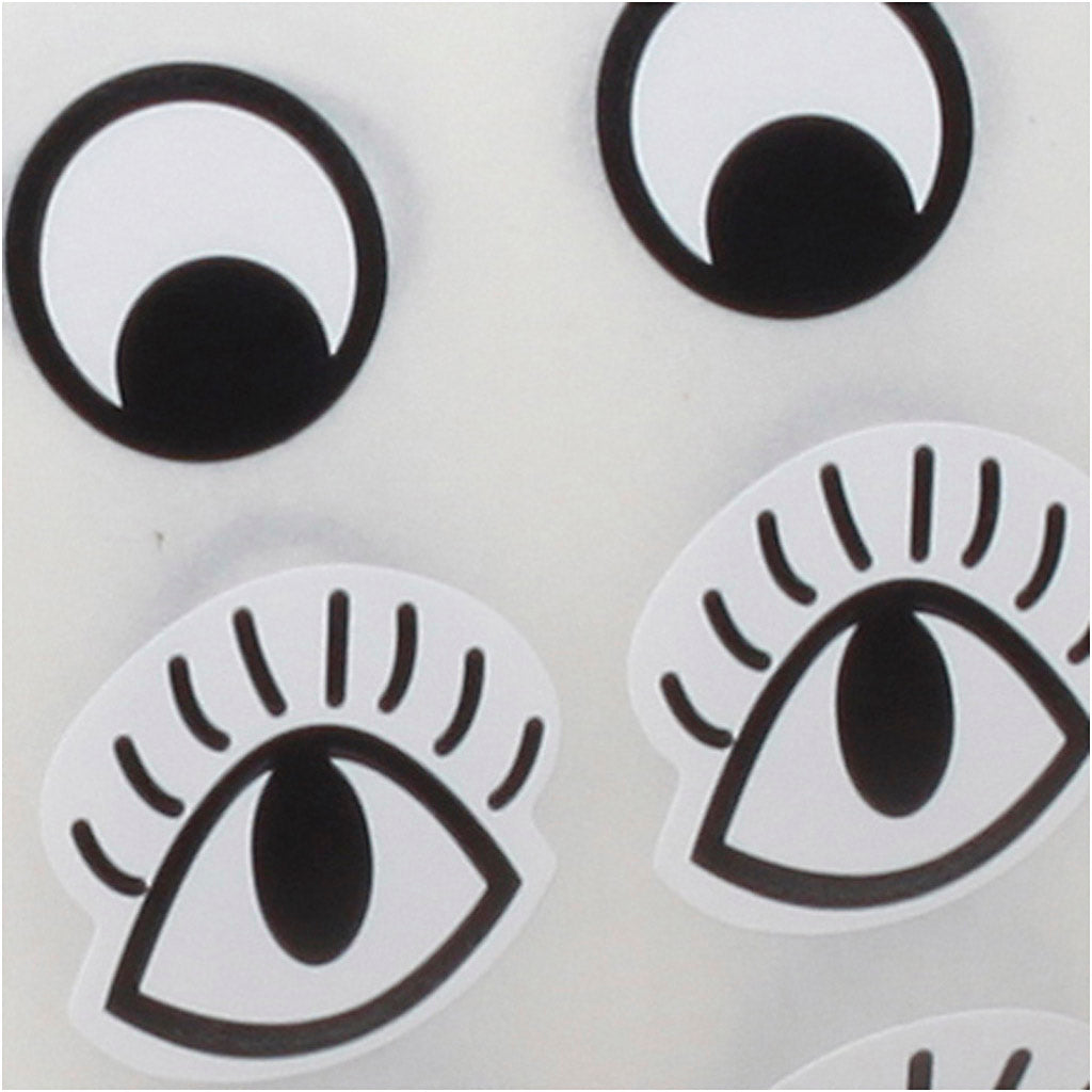Creativ Company - Creativ Company Https://www.cchobby.nl/sticker-ogen-zwart-wit-2000-stuk-1-doos