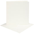 Kaarten en enveloppen, afmeting kaart 15,2x15,2 cm, afmeting envelop 16x16 cm, 220 gr, off-white, 4 set 1 doos