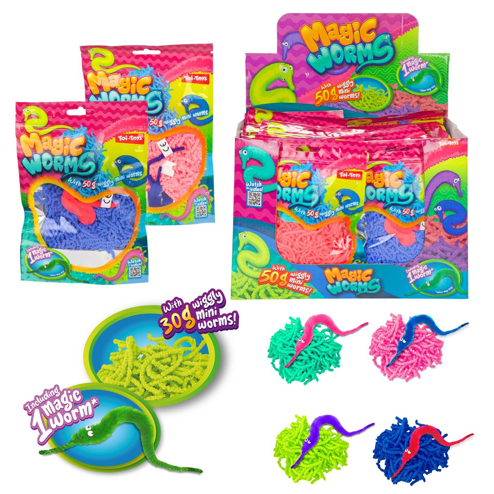 Toi-Toys - Toi-Toys Magische worm met mini wormpjes 50gr
