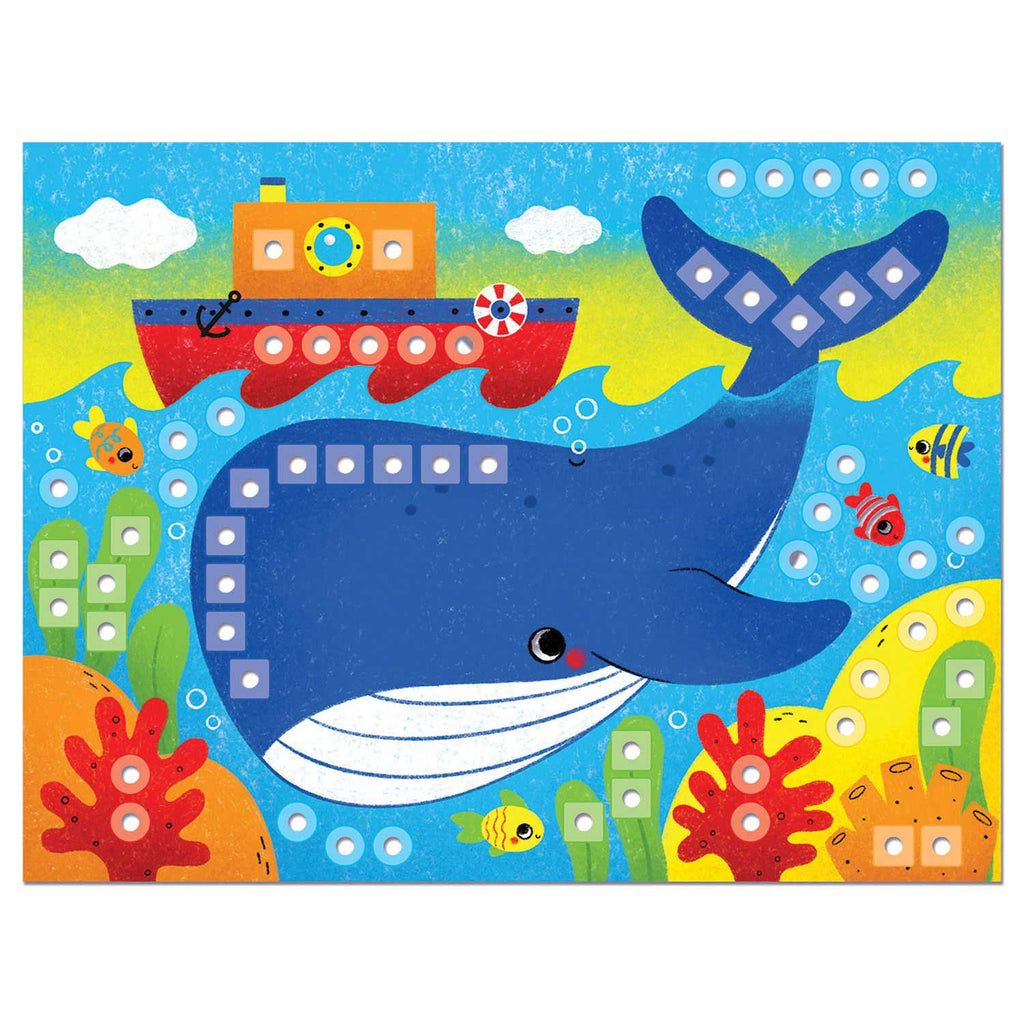 Quercetti - mozaïek speelgoed dieren - fantacolor 180dlg creatief.