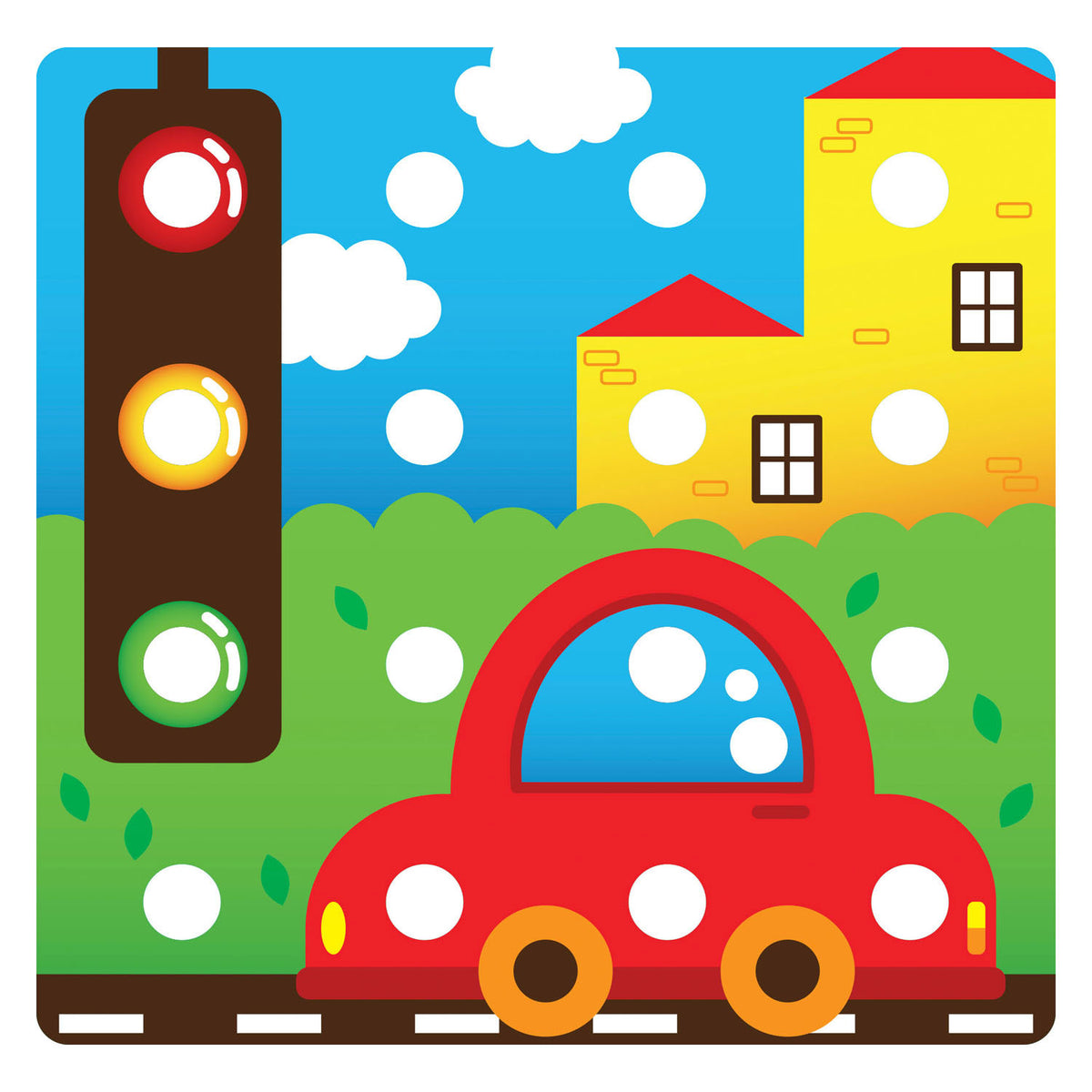 Quercetti educatief mozaïek speelgoed jumbo peggy evo 41 pins.