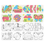 Quercetti play eco+ fantacolor insteek mozaïek junior (58-delig)