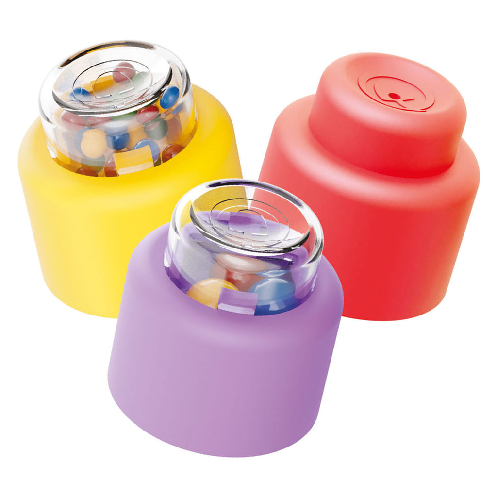 Quercetti - bouwblokken baby speelgoed met geluid - 18 stuks.