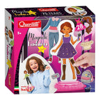 Quercetti - magnetische mode aankleedpop laura - 28dlg.