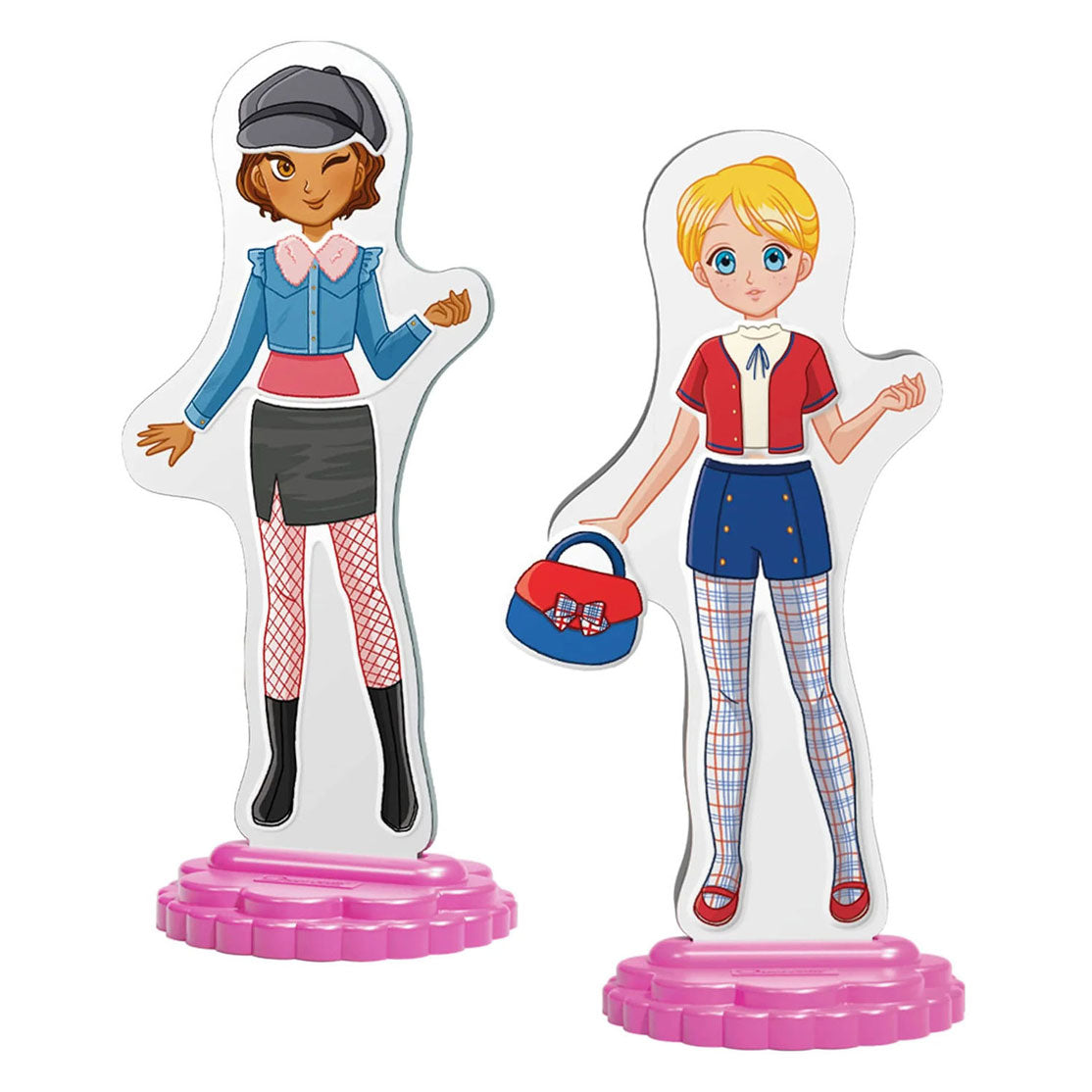 Quercetti - magnetische mode aankleedpop best friends - 57dlg.