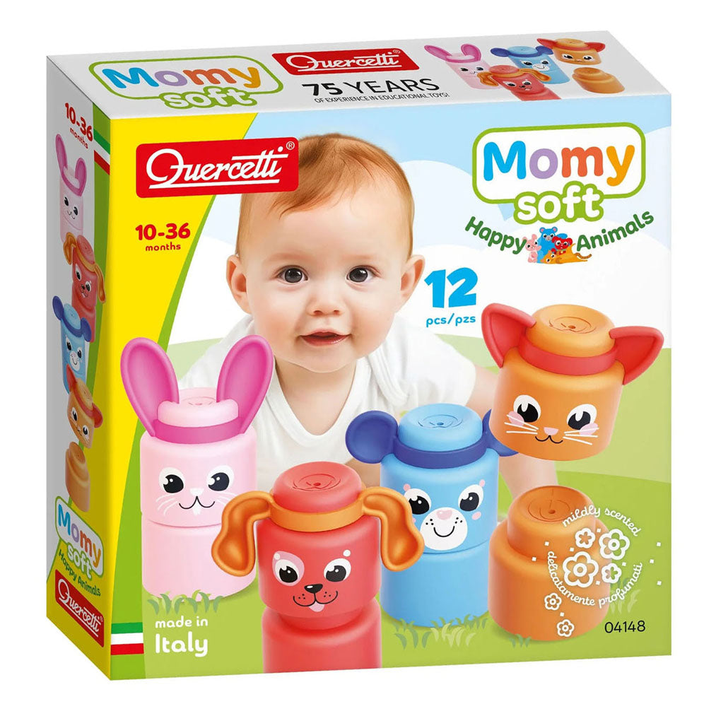 Quercetti - momy soft dieren 12dlg.