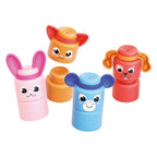 Quercetti bouwset momy soft dieren - 12 zachte blokken voor baby's.
