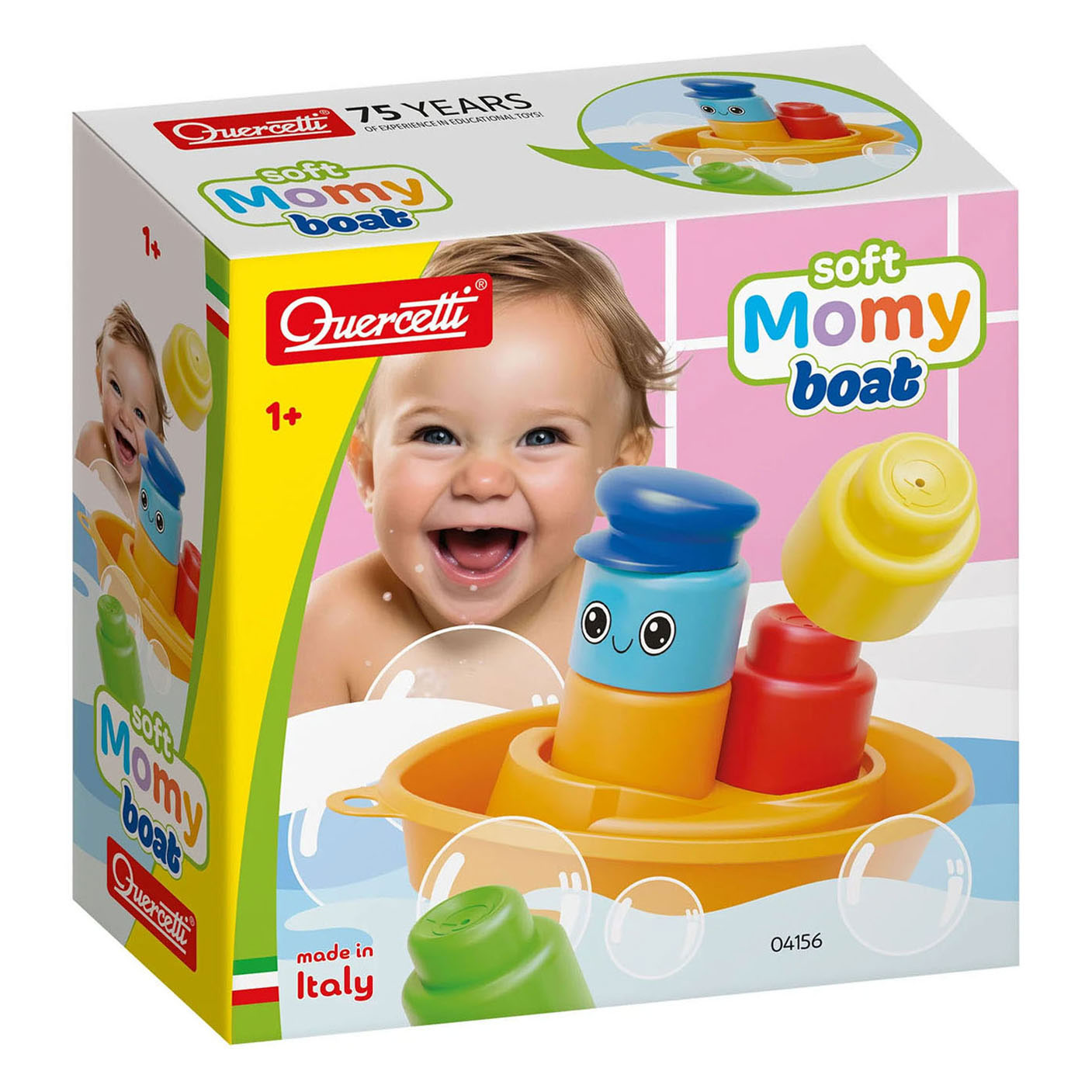 Quercetti - momy boot met zachte blokken