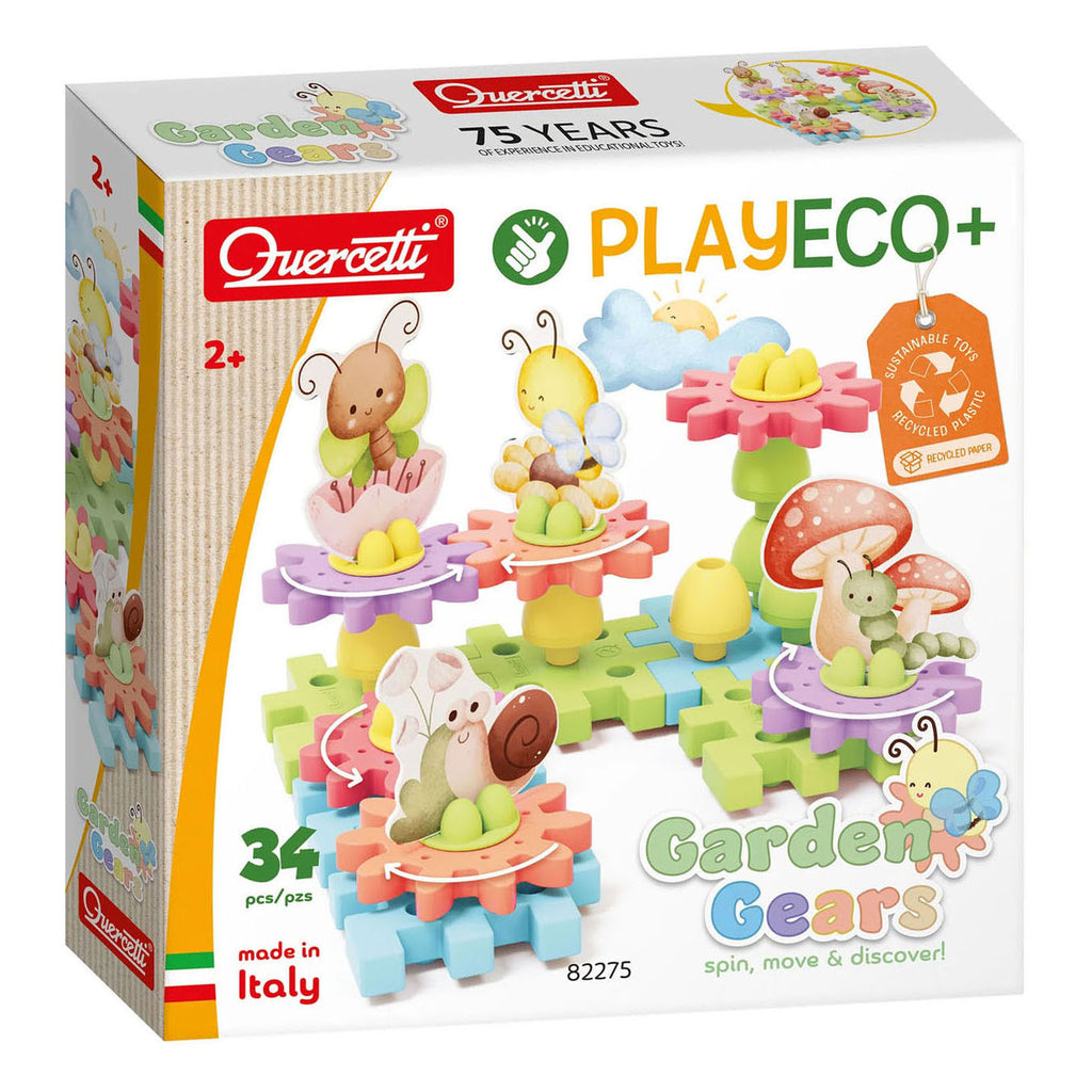 Quercetti - playeco+ bloementuin tandwielen