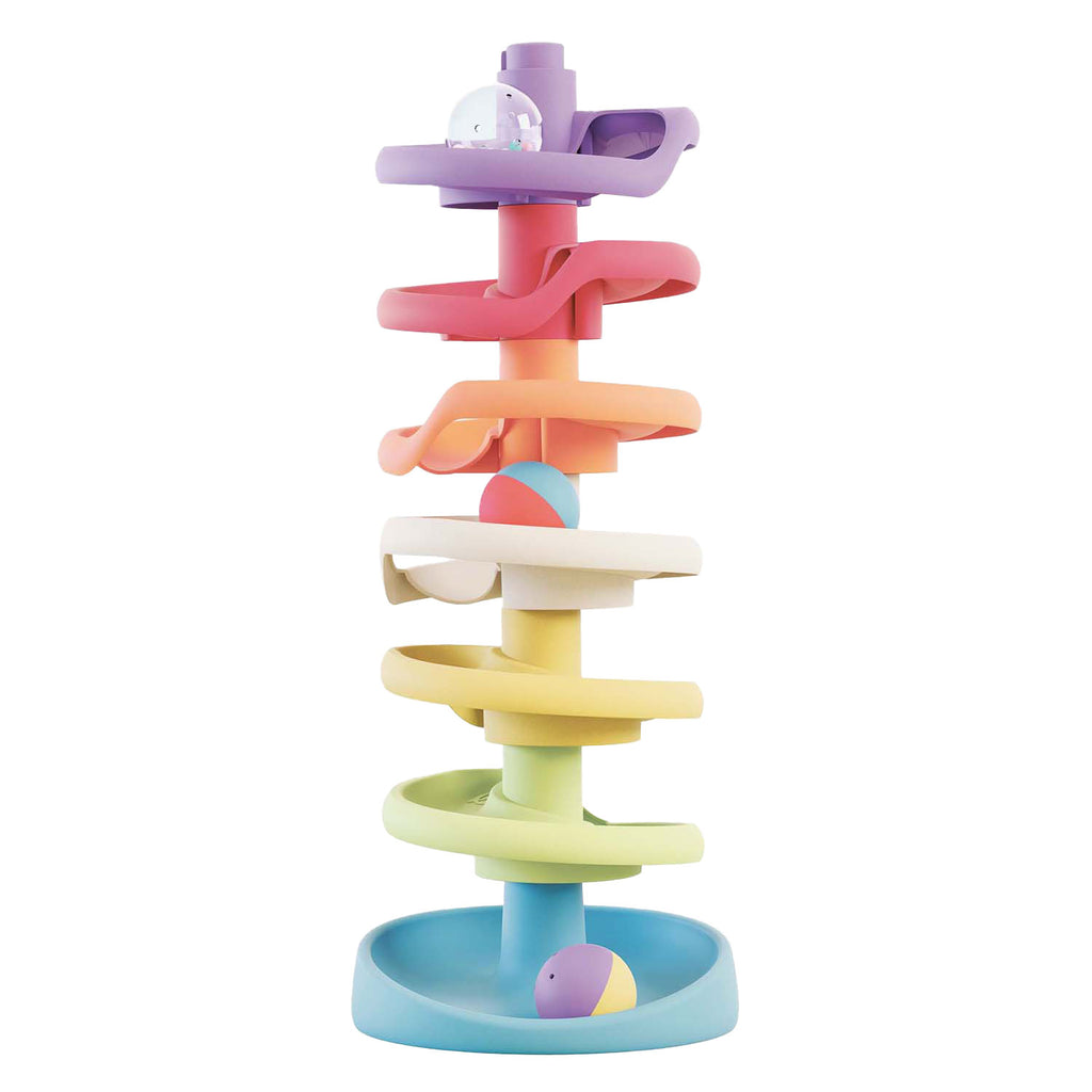 Quercetti - spiral tower knikkerbaan + geluid 10-delig