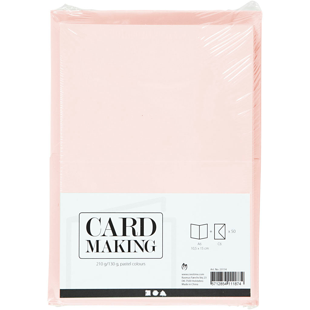 Creativ Company - Creativ Company Https://www.cchobby.nl/kaarten-en-enveloppen-afmeting-kaart-10-5x15-cm-afmeting-envelop-11-5x16-5-cm-110-220-pastelkleuren-50-set-1-doos