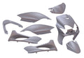 Edge plaatset 9-delig voor yamaha jog r mbk machg - mat grijs