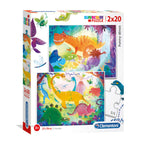 Clementoni - puzzel grappige dino's 2x20 stuks