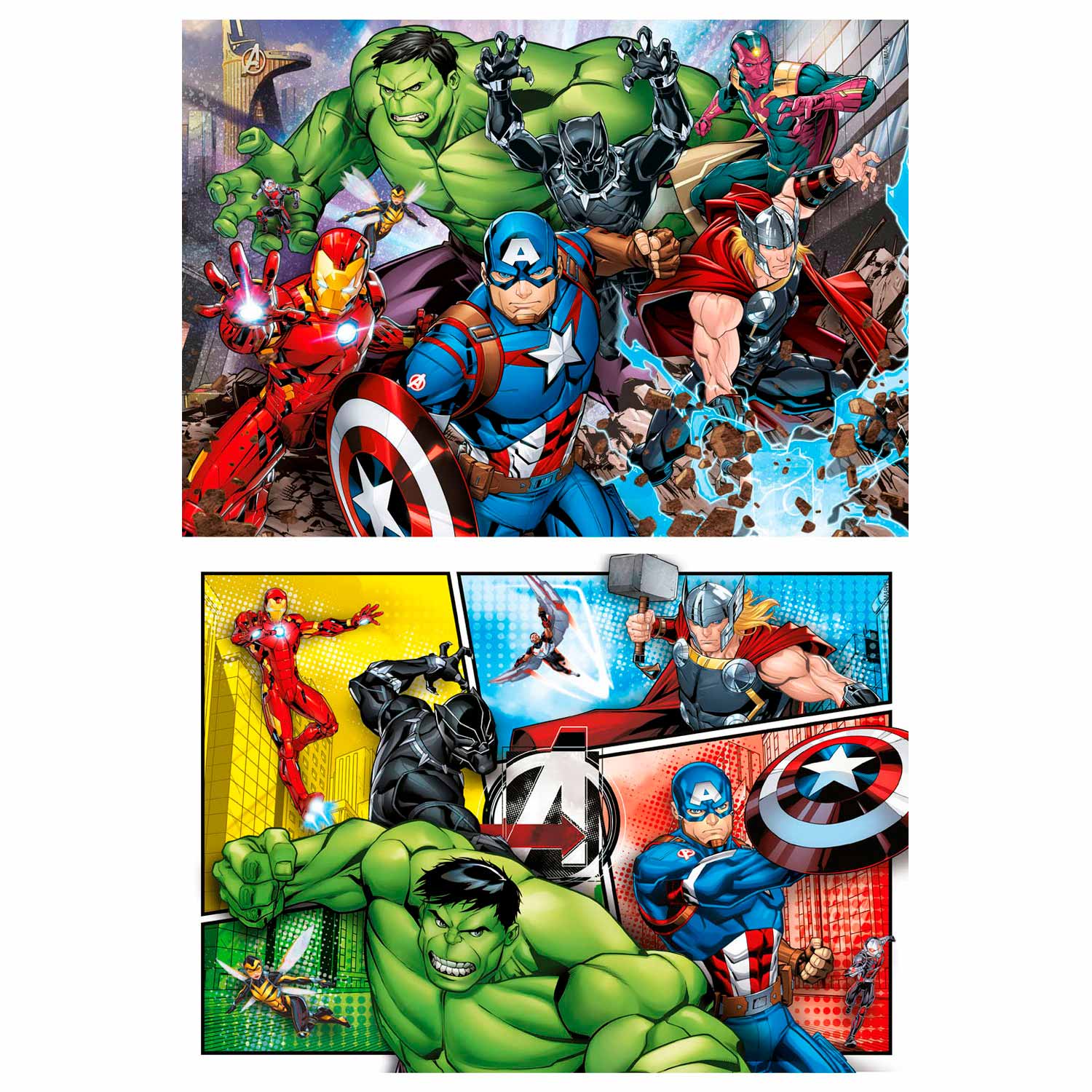 Clementoni - puzzel the avengers 2x60st.
