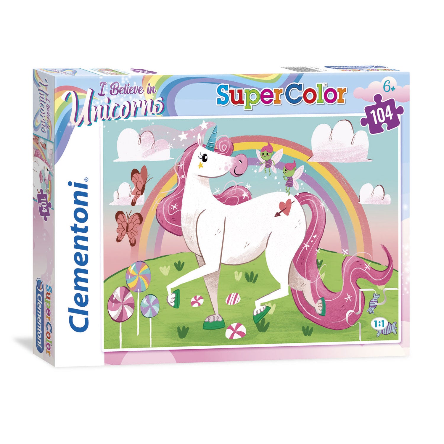 Clementoni puzzel eenhoorn, 104st.